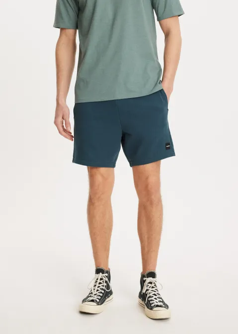 Basic sweat short blauw (PETROL)