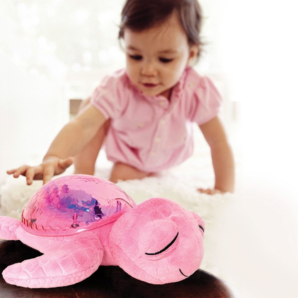 Cloud B - Skildpadde Natlampe med lyd og lys - Tranquil Turtle Pink (CB7423-PK)