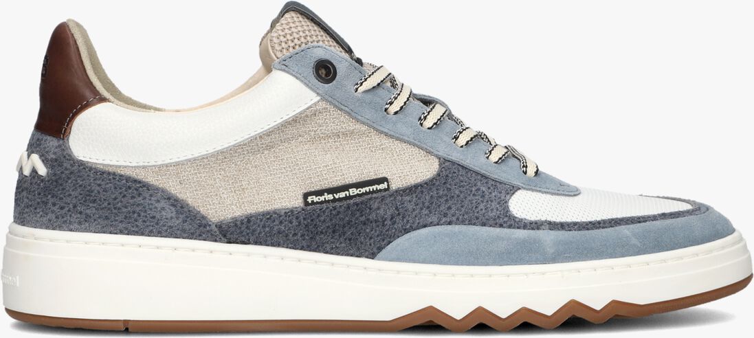 blauwe floris van bommel lage sneakers sfm-10143 de kupster