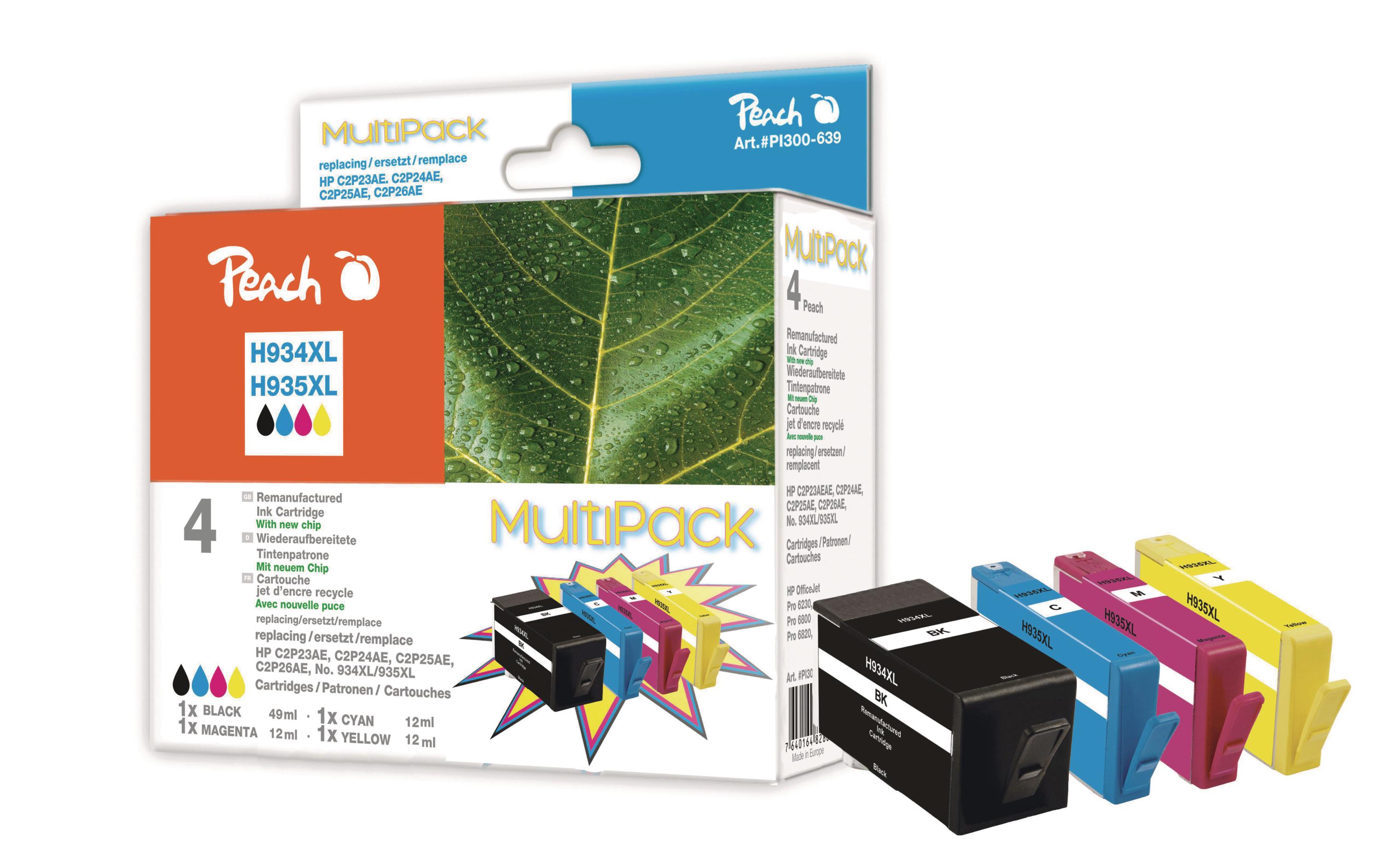 Tintenset HP Nr. 934XL / 935XL BK, C, M, YDruckertinte, Multipack Schwarz, Cyan, Magenta, Gelb