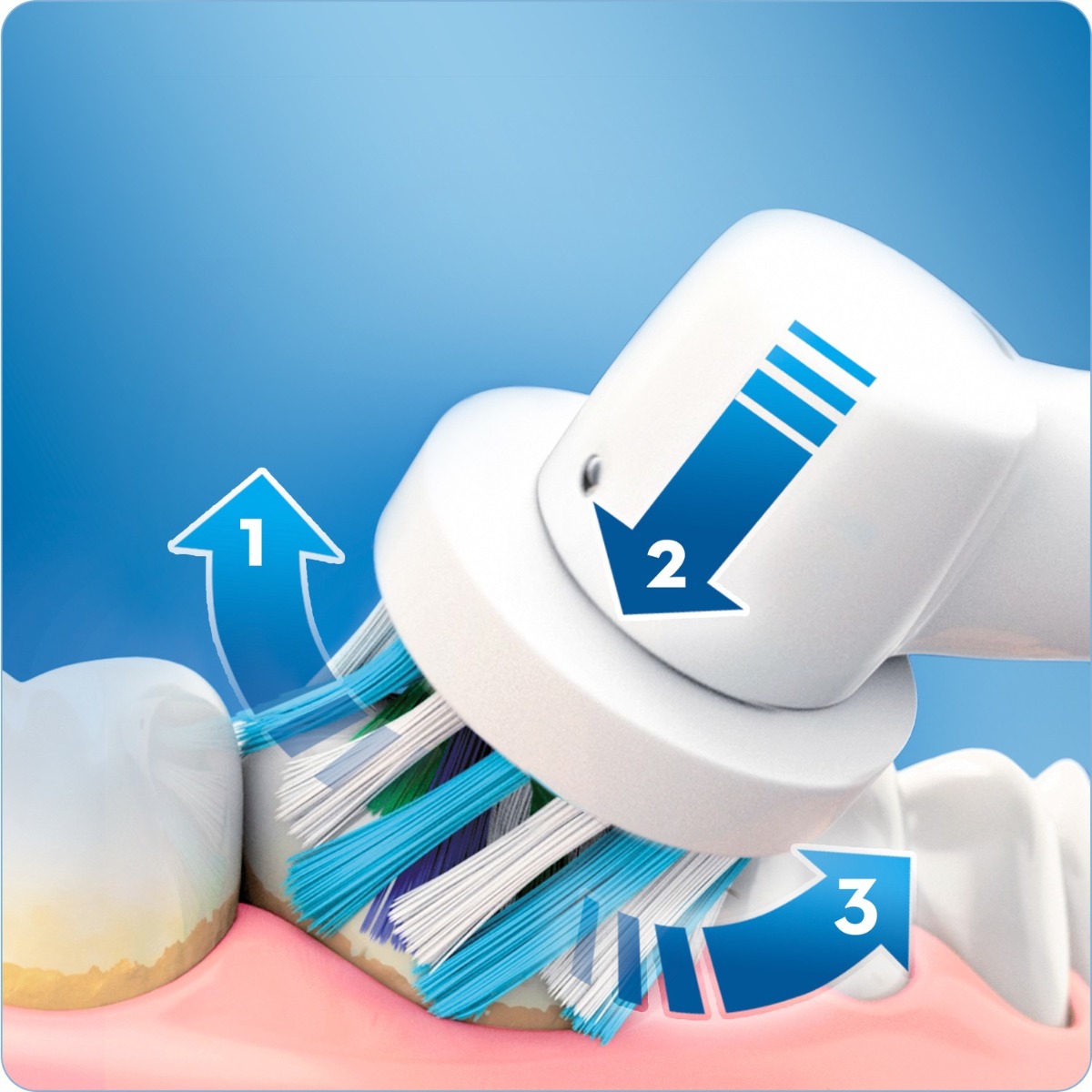 Oral-B PRO 750 Volwassene Roterende-oscillerende tandenborstel Zwart, Wit