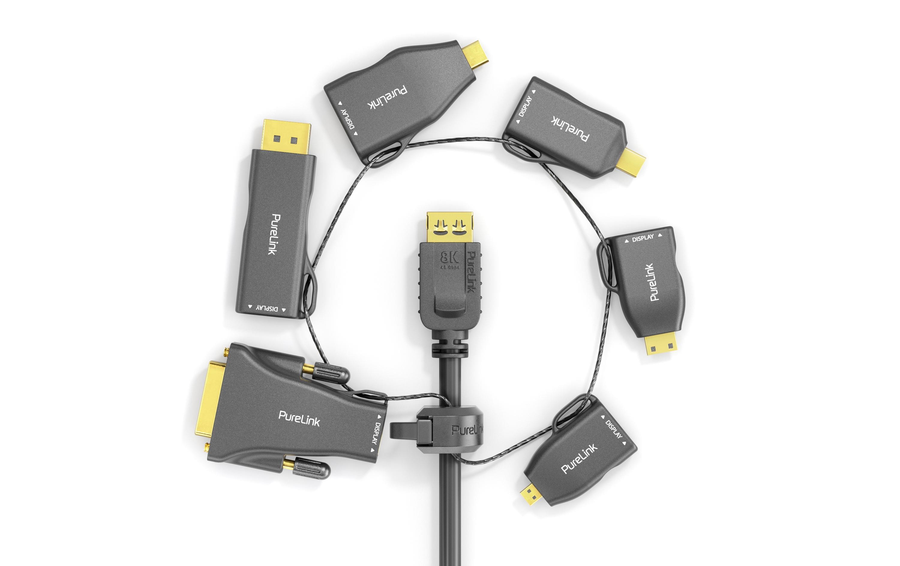 Adapterring IQ-AR210 HDMI 4K/60Hz4K HDMI Adapterring mit sechs Adaptern