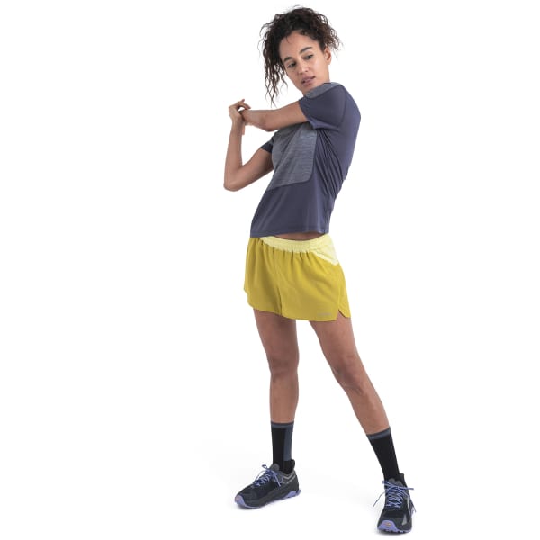 T-shirt randonnée ICEBREAKER W MERINO 125 ZONEKNIT ENERGY WIND SS TEE GRAPHITE/GRAPHITE HTHR/CB