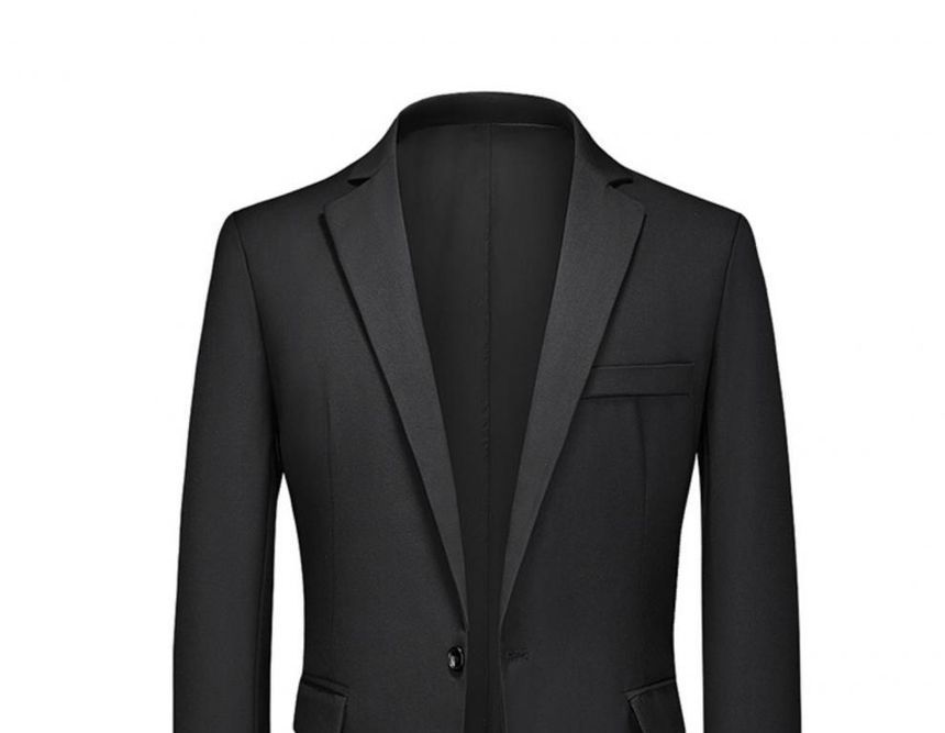Sheck - Effen blazer met één knoop