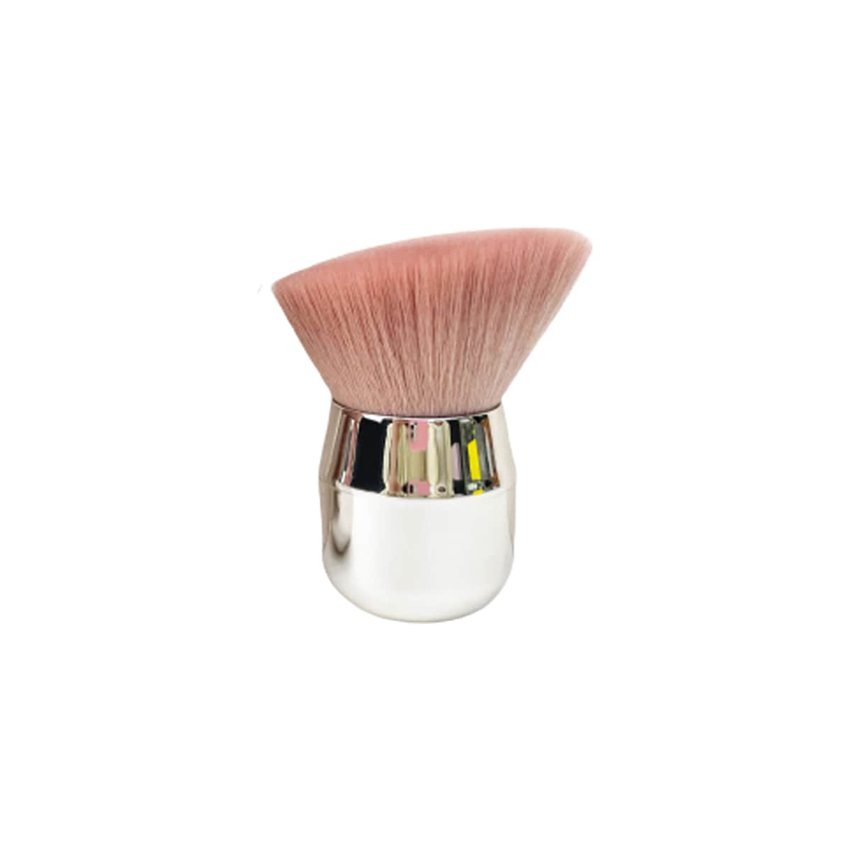 Makeup Brush Mushroom Angled Head Brush Rosa