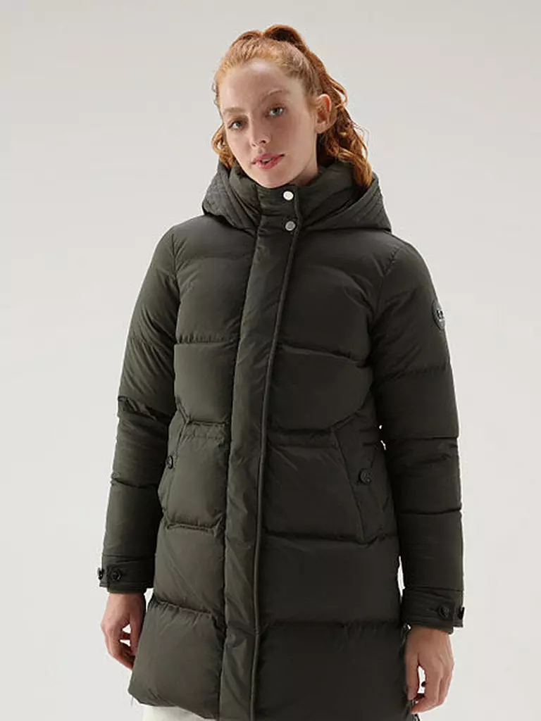 WOOLRICH Daunensteppjacke ALSEA olive