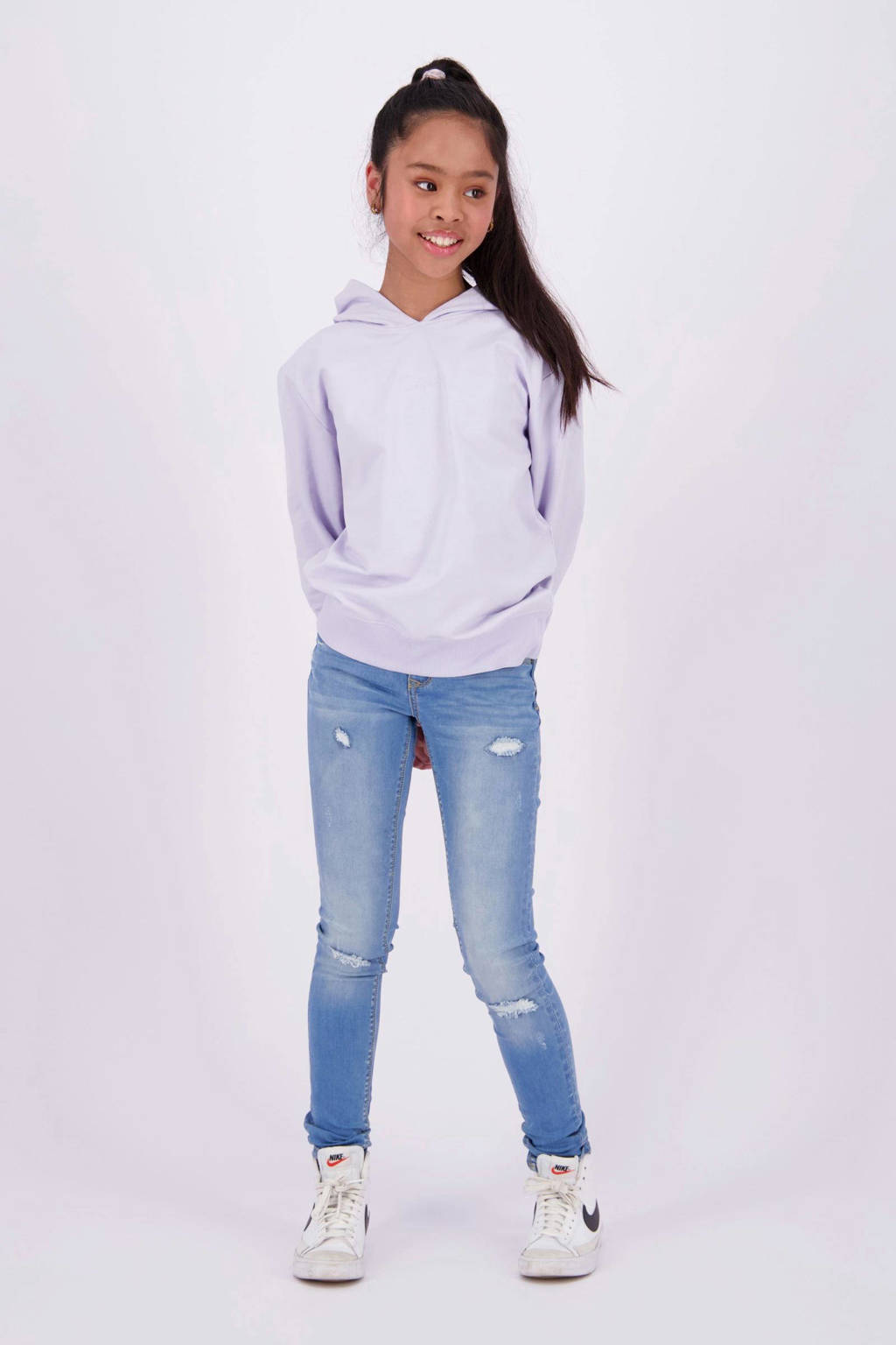 Raizzed skinny jeans Chelsea Crafted met slijtage mid blue stone