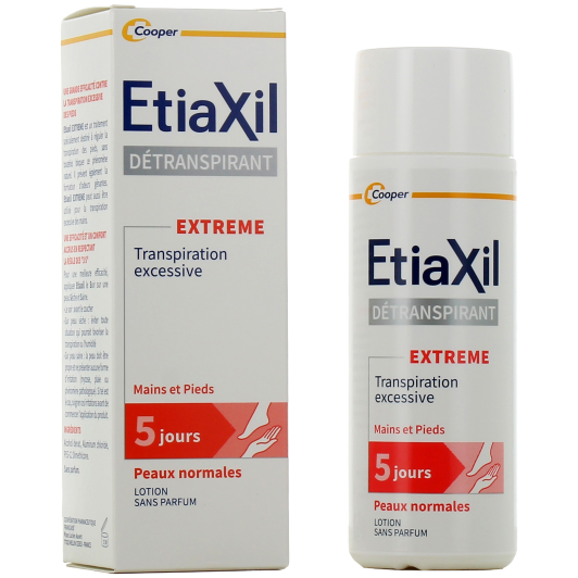 Etiaxil Détranspirant Pieds : transpiration, hyperhidrose plantaire