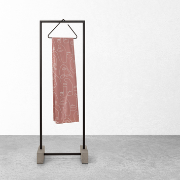 Sealskin douchegordijn mind 180x200cm donker roze/wit