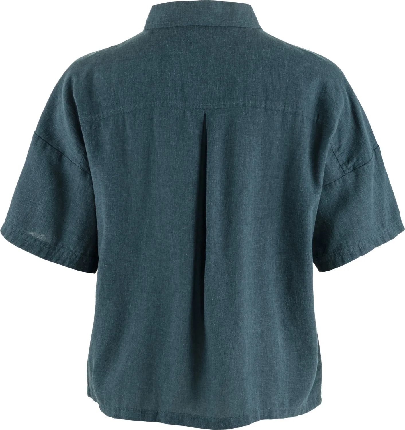 Fjällräven Övik Hemp Camp Shirt Ss W Mountain Blue