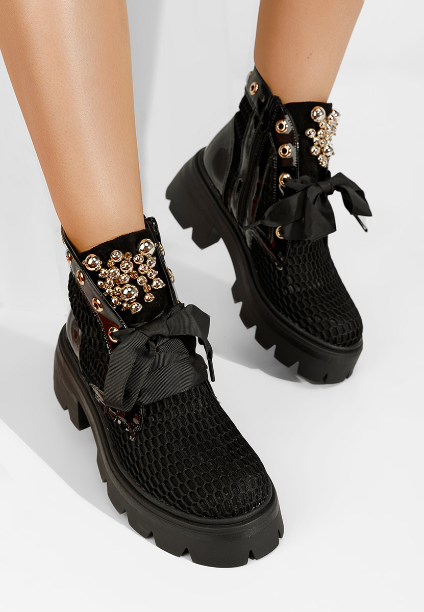 Bottes d'été noires Marcania