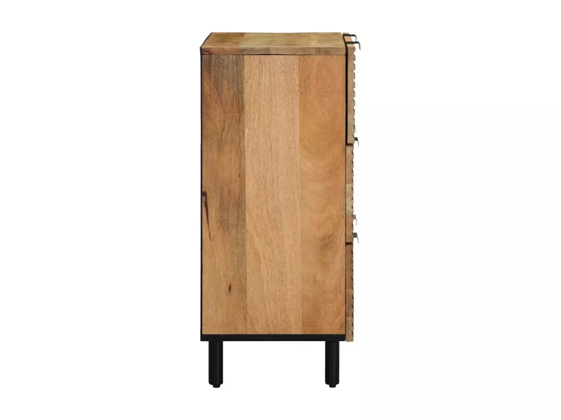 Buffet marron 60x33x75 cm bois massif de manguier