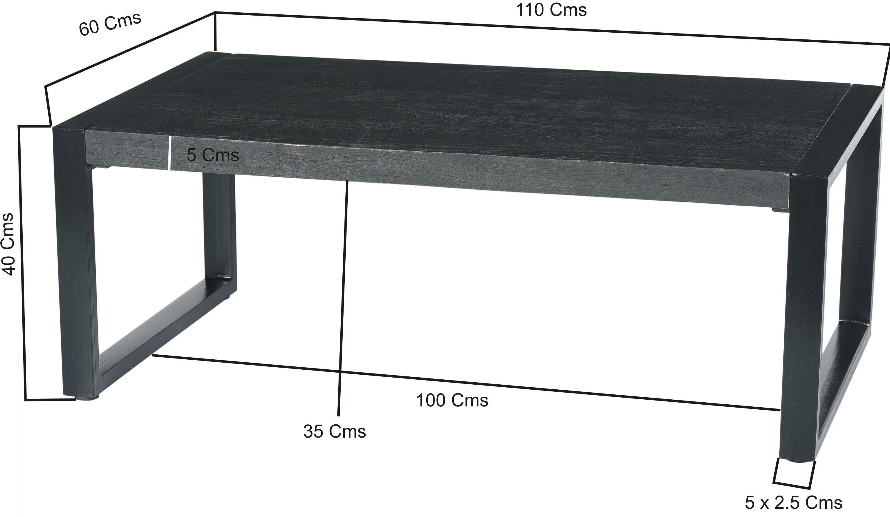 Salontafel Norris B110 x D60 x H45 cm