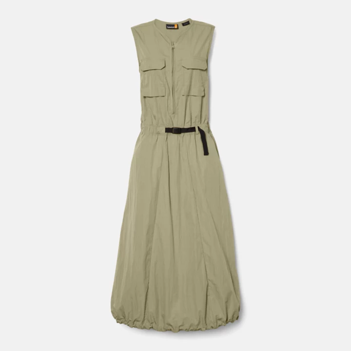 Robe d'été utilitaire pour femme en vert