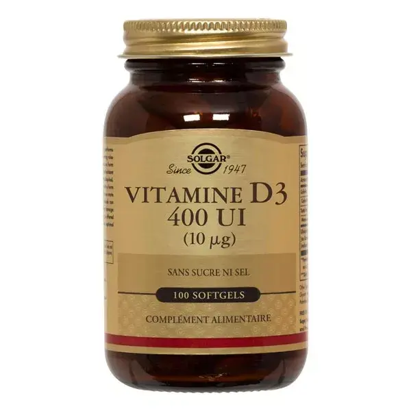 Solgar Vitamine D3 - 100 Softgels