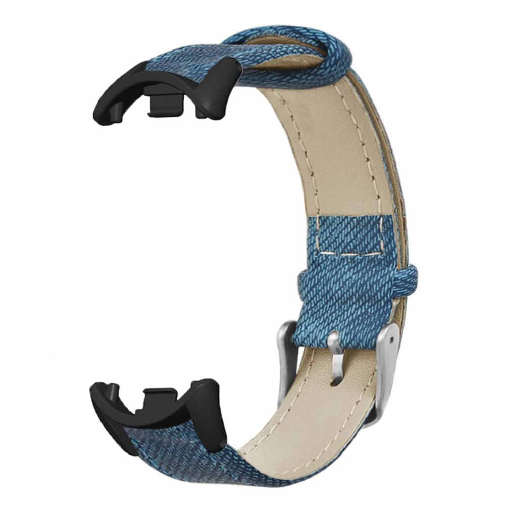 Xiaomi Mi Band 8 / 9 Ersatz Echtleder Armband (Gelenkumfang: 170-220mm) - Blau / Braun