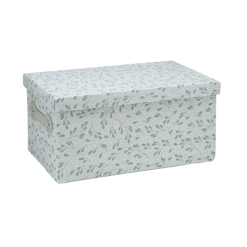 Boîte de rangement en carton et coton 36x17xH22cm modèle 2 - Taille L