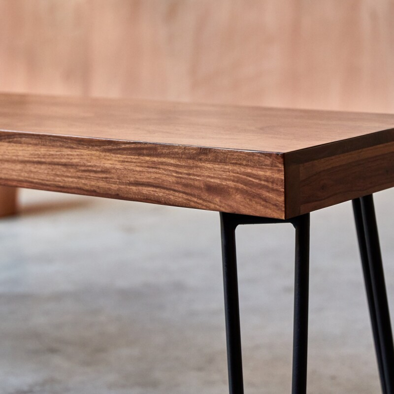 Banc Helga en palissandre massif, largeur 135 cm