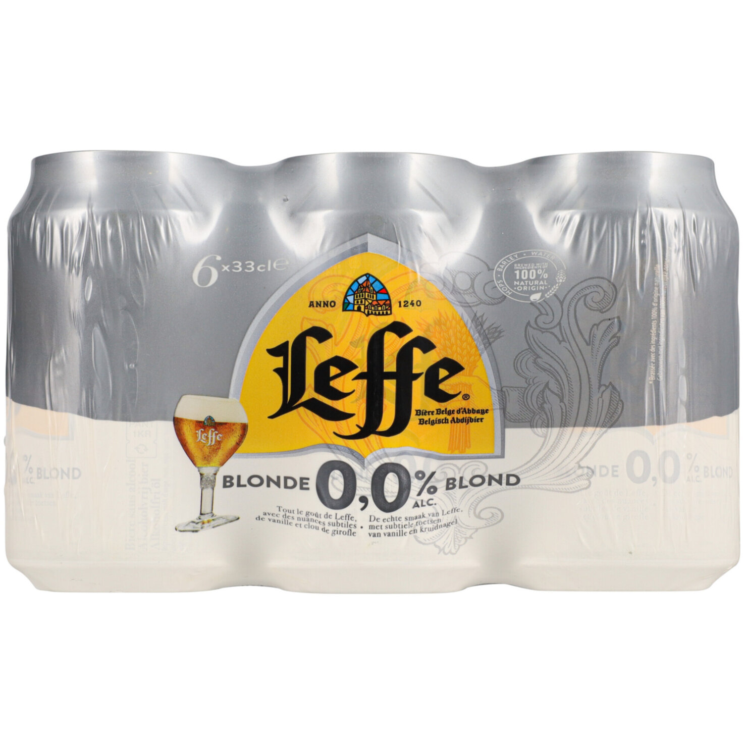 Leffe Blonde 0.0% alkoholfrei Dose 6x33cl -198cl