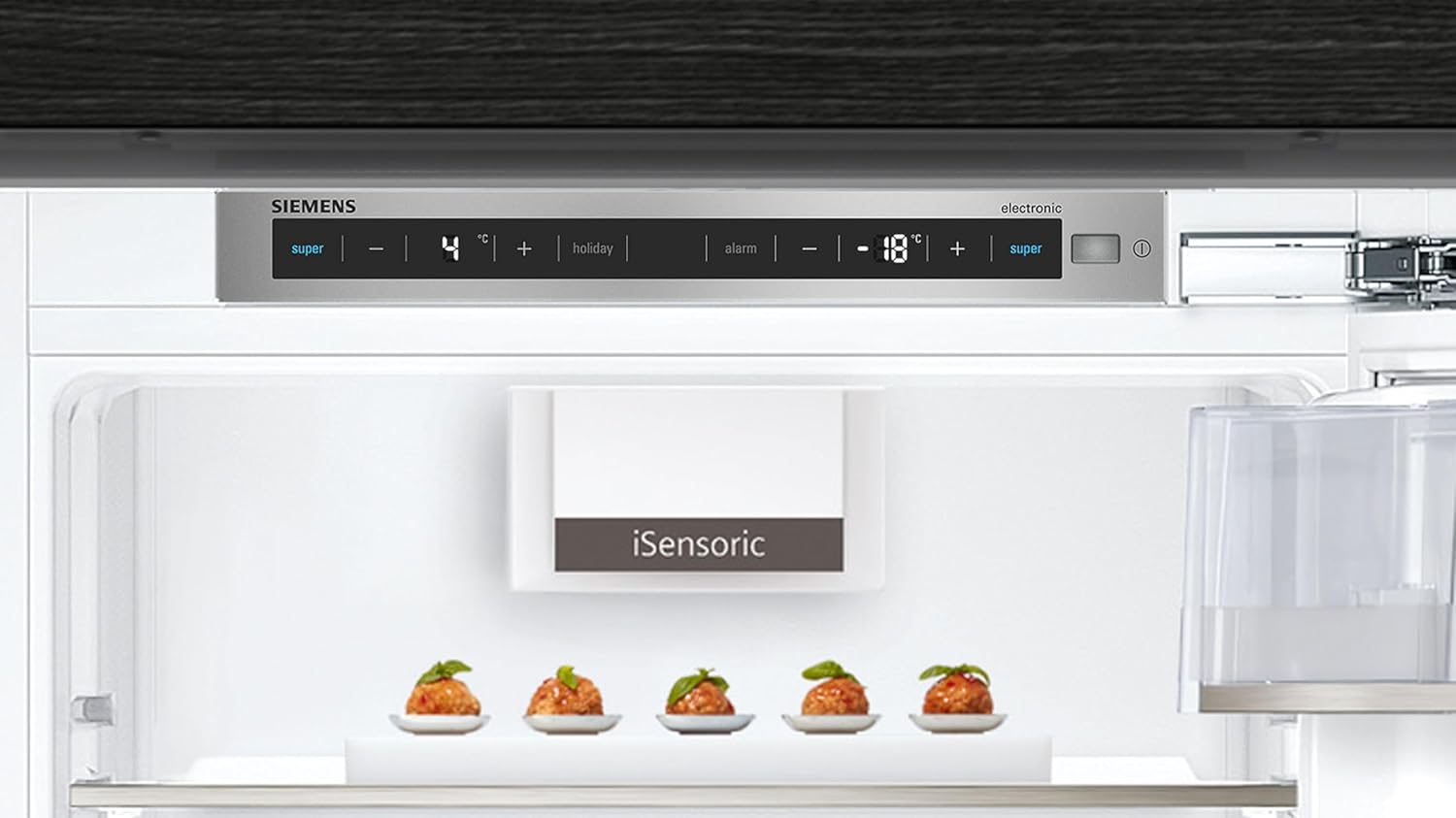 SIEMENS KI87SADD0 iQ500 Einbau-Kühlgefrierkombination/A+++ / 149 kWh/Jahr / 269 l/lowFrost/hyperFresh Premium 0° / LED Beleuchtung