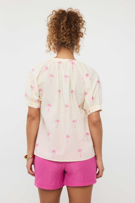 Ydence beige dames blouse