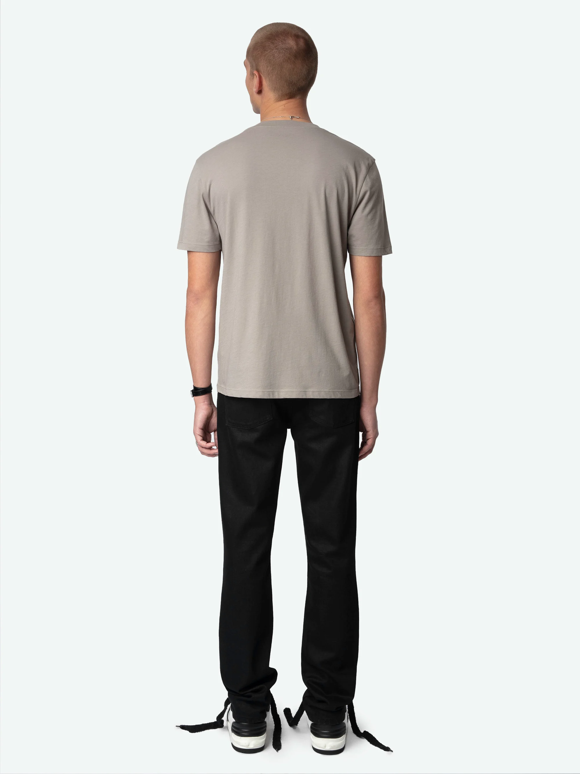 TOMMY - Tee-shirt droit en coton bio | Gris