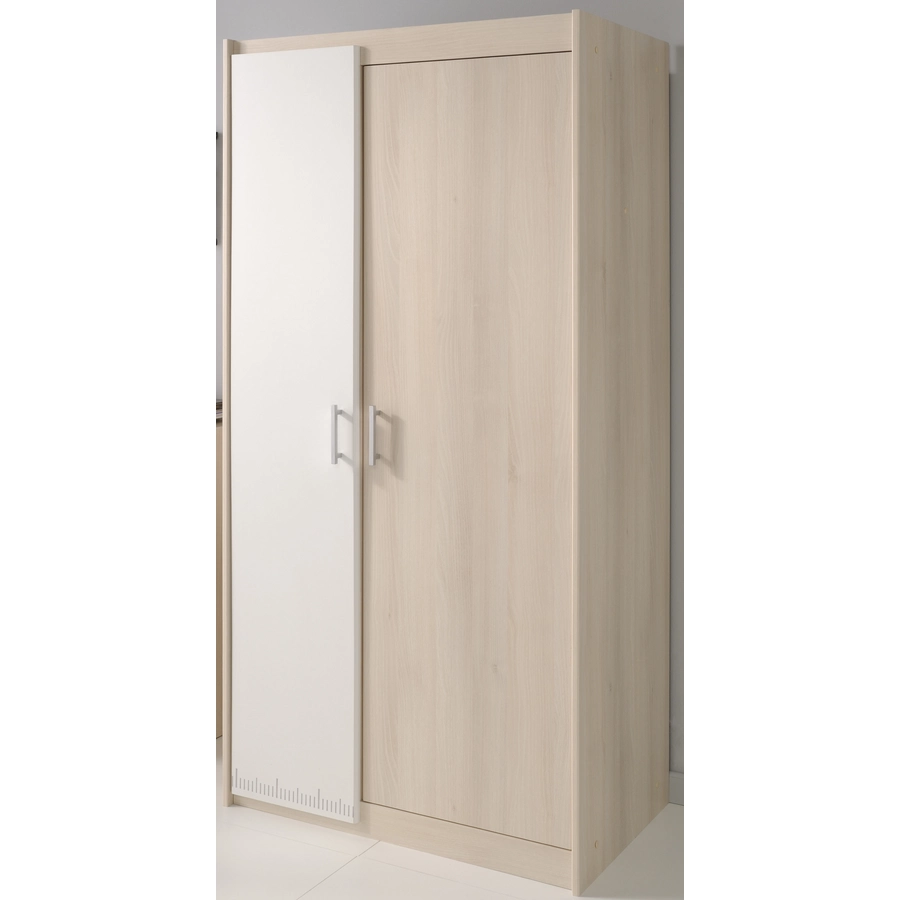 Parisot Kleiderschrank 2-trg. Charly 21 Akazie-Weiß Akazie  Weiß