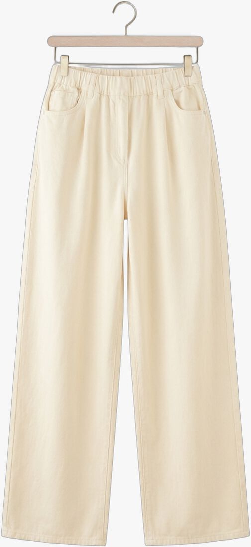gebroken wit knit-ted wijde broek twiggy