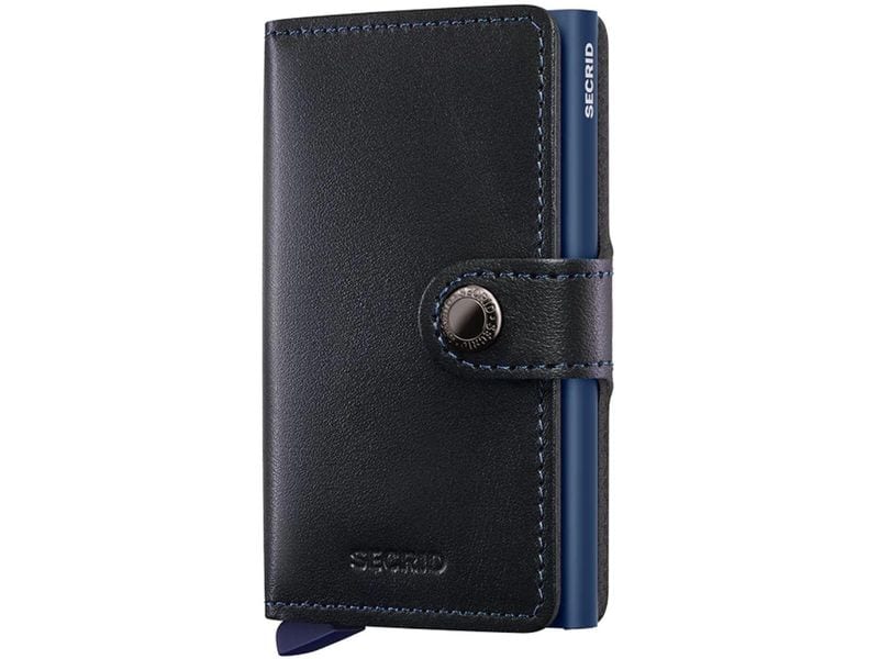 SECRID Portemonnaie Miniwallet Original Black Navy Noten- und Karten-Portemonnaie mit RFID-Schutz