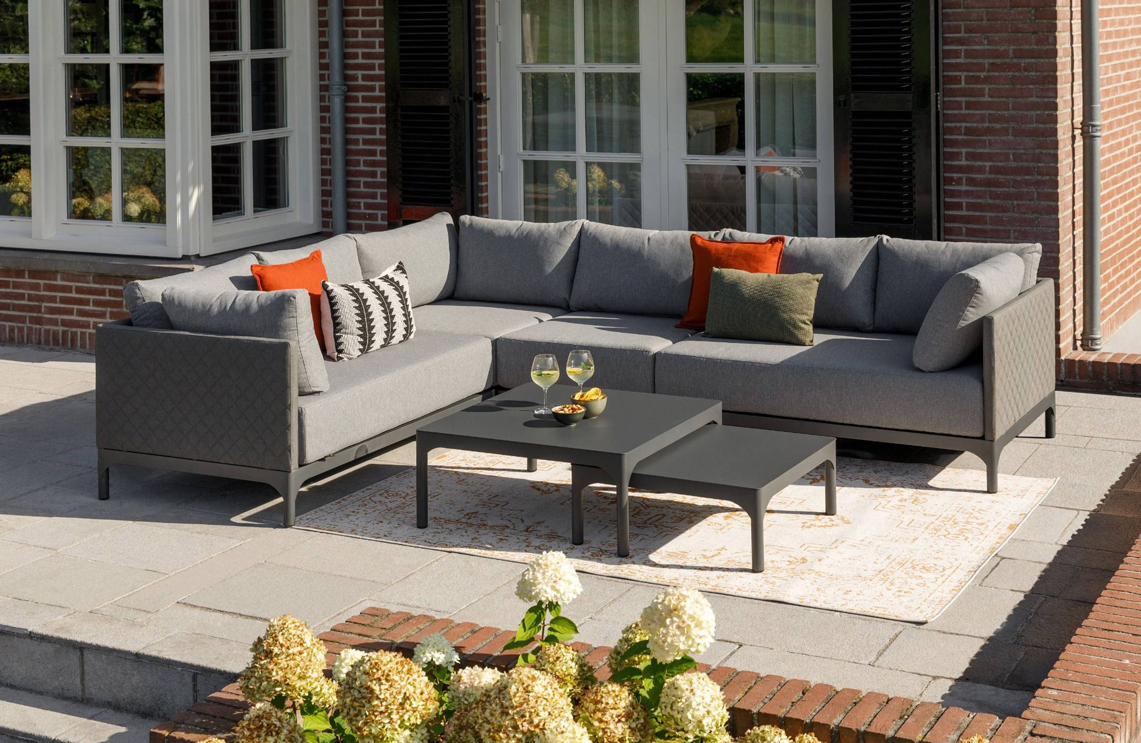 Exotan Domino loungeset stone grey