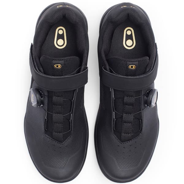 Chaussure VTT plate CRANKBROTHERS STAMP BOA FLAT BLACK / GOLD - BLACK OUTSOLE