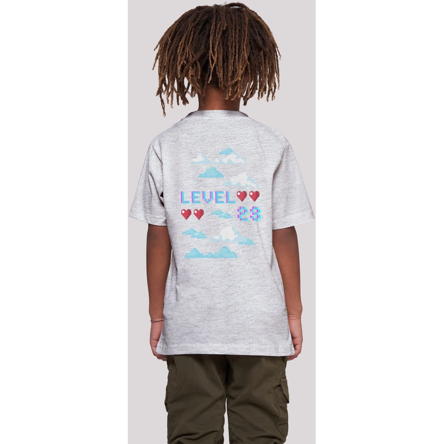 F4NT4STIC T-Shirt Happy New Year Silvester 2023 heather grey