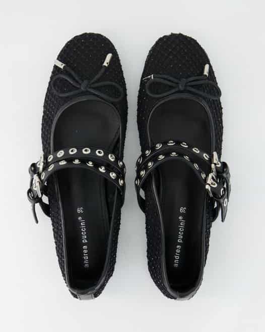 Andrea Puccini AP H-L53 Ballerinas in Schwarz