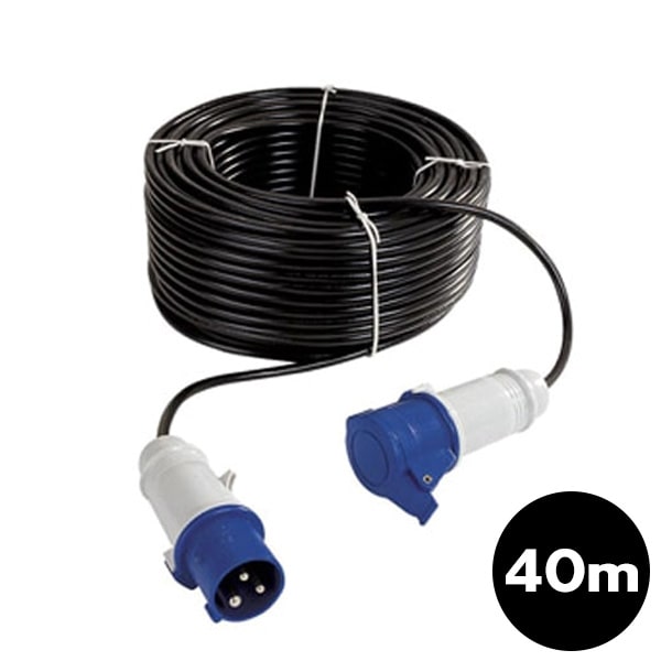Prolongateur 40m 220V P17 mâle et femelle