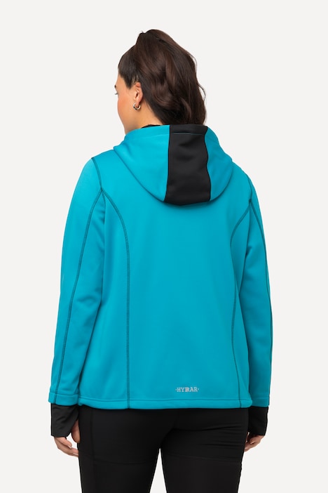 HYPRAR Sweatjacke, Reflektordruck, Kapuze, Daumenloch