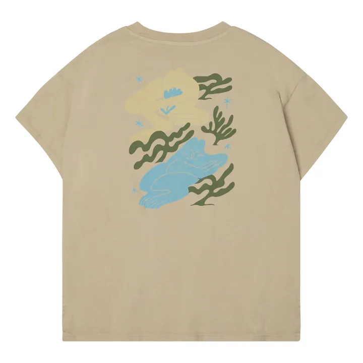 Main Story T-shirt Oversize Grenouille | Beige