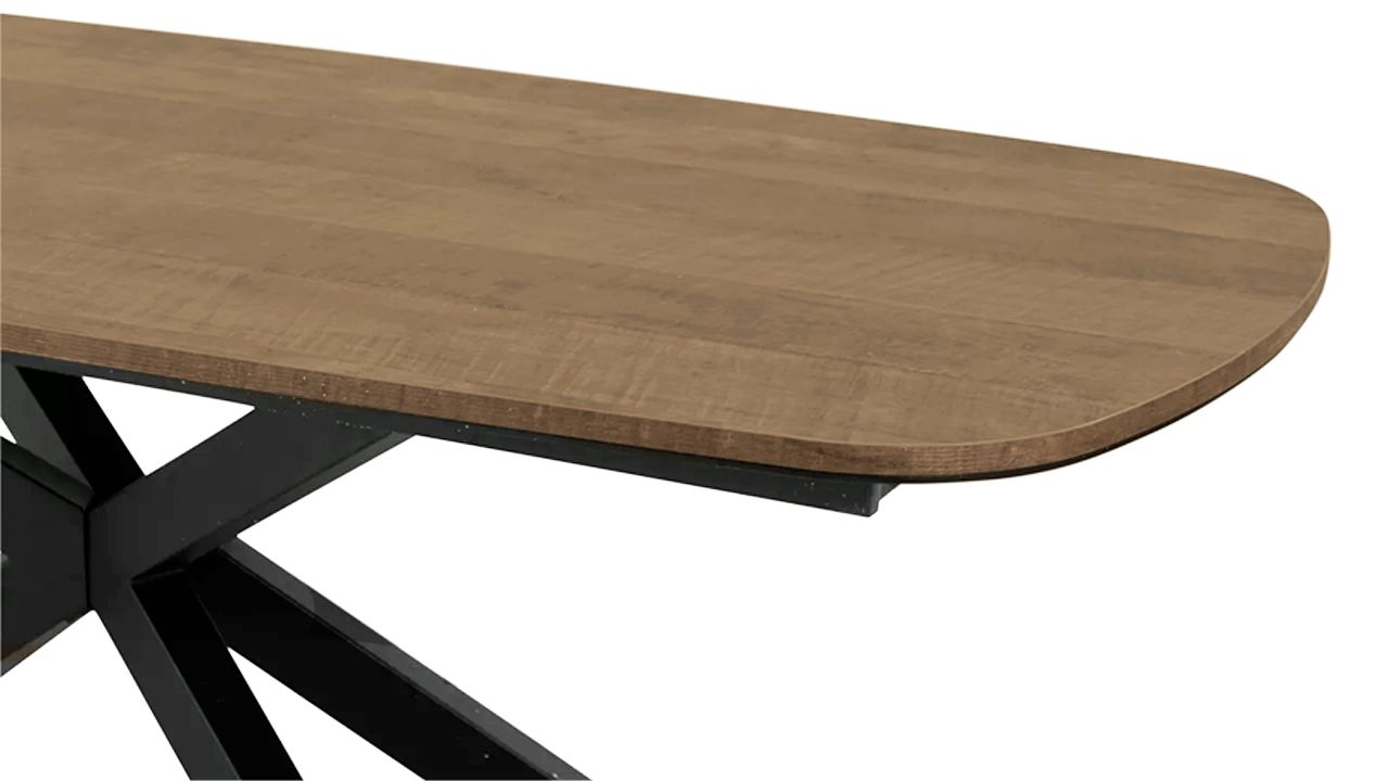 Uitschuiftafel Meranti -  Premium D100 x H76 cm