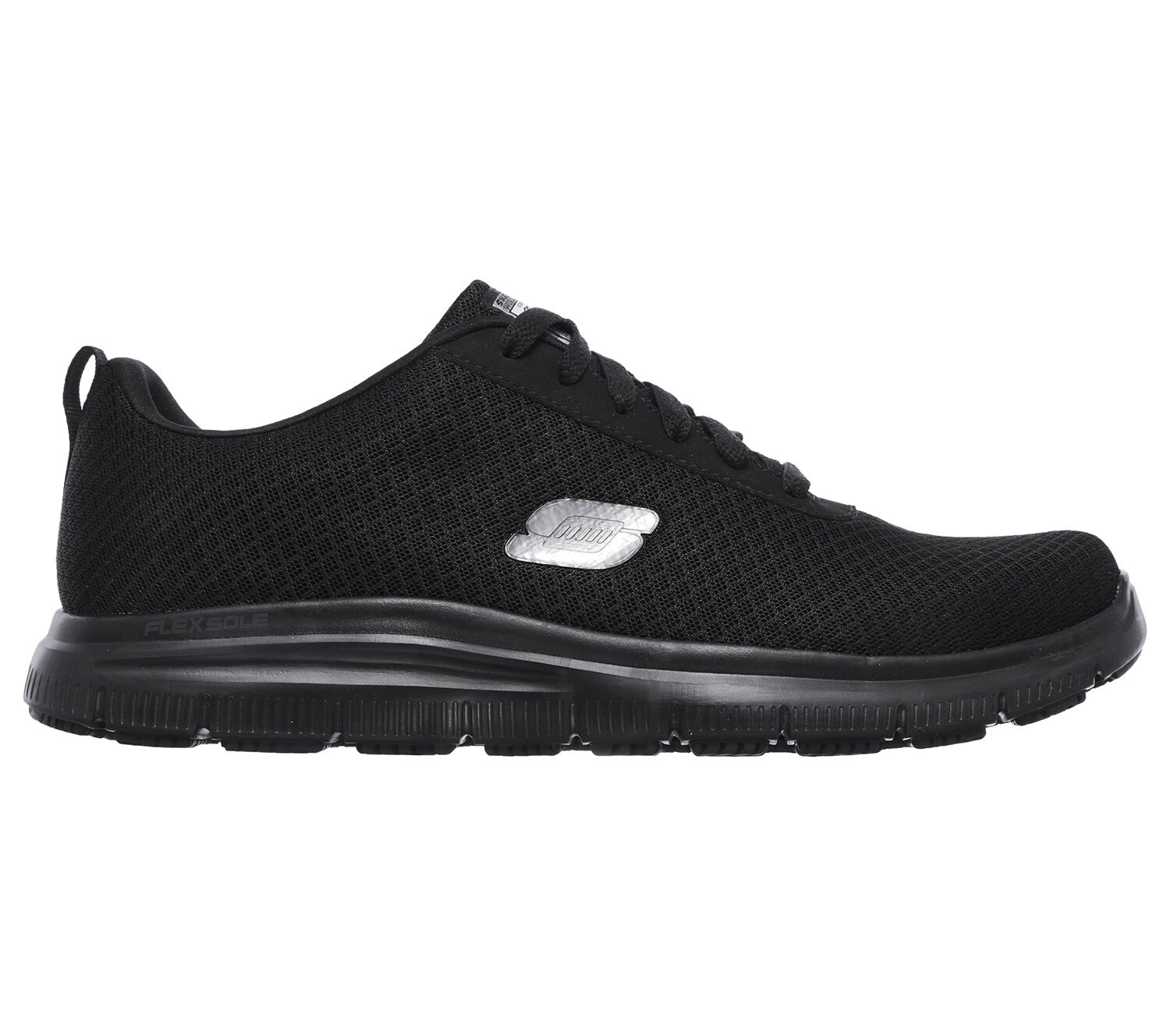 SKECHERS WORK Schnürschuh für Herren schwarz