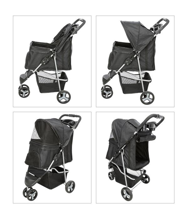 Trixie Hunde-Buggy, schwarz