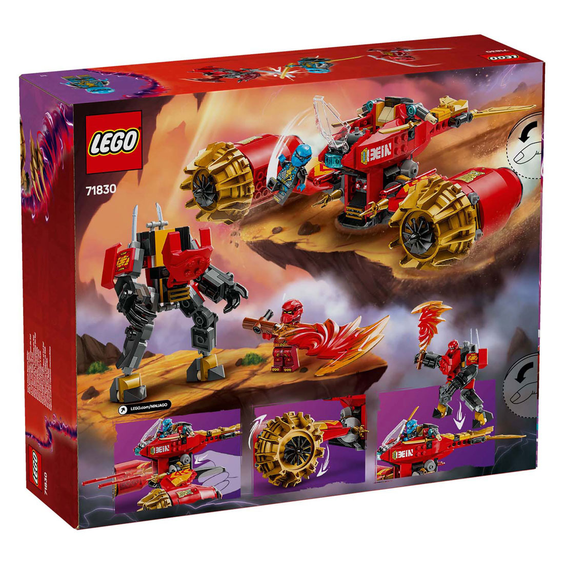 LEGO Ninjago 71830 Kai's Mechastormvoertuig