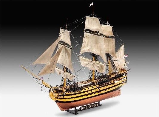 Revell - Hms Victory Skib Byggesæt - Battle Of Trafalgar - 1:225 - Level 4 - 05767