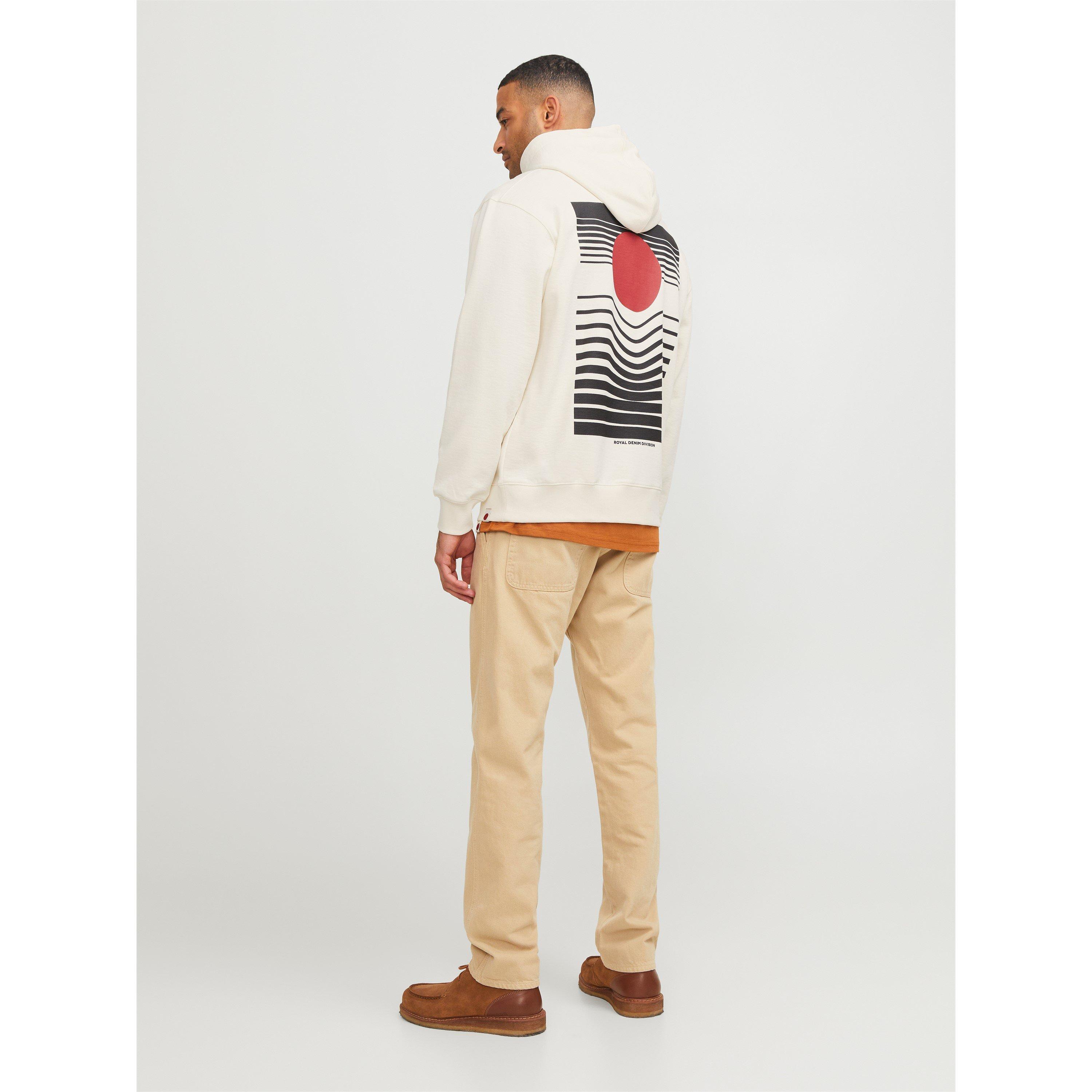 Jack and Jones Back Print Logo Hoodie Mens