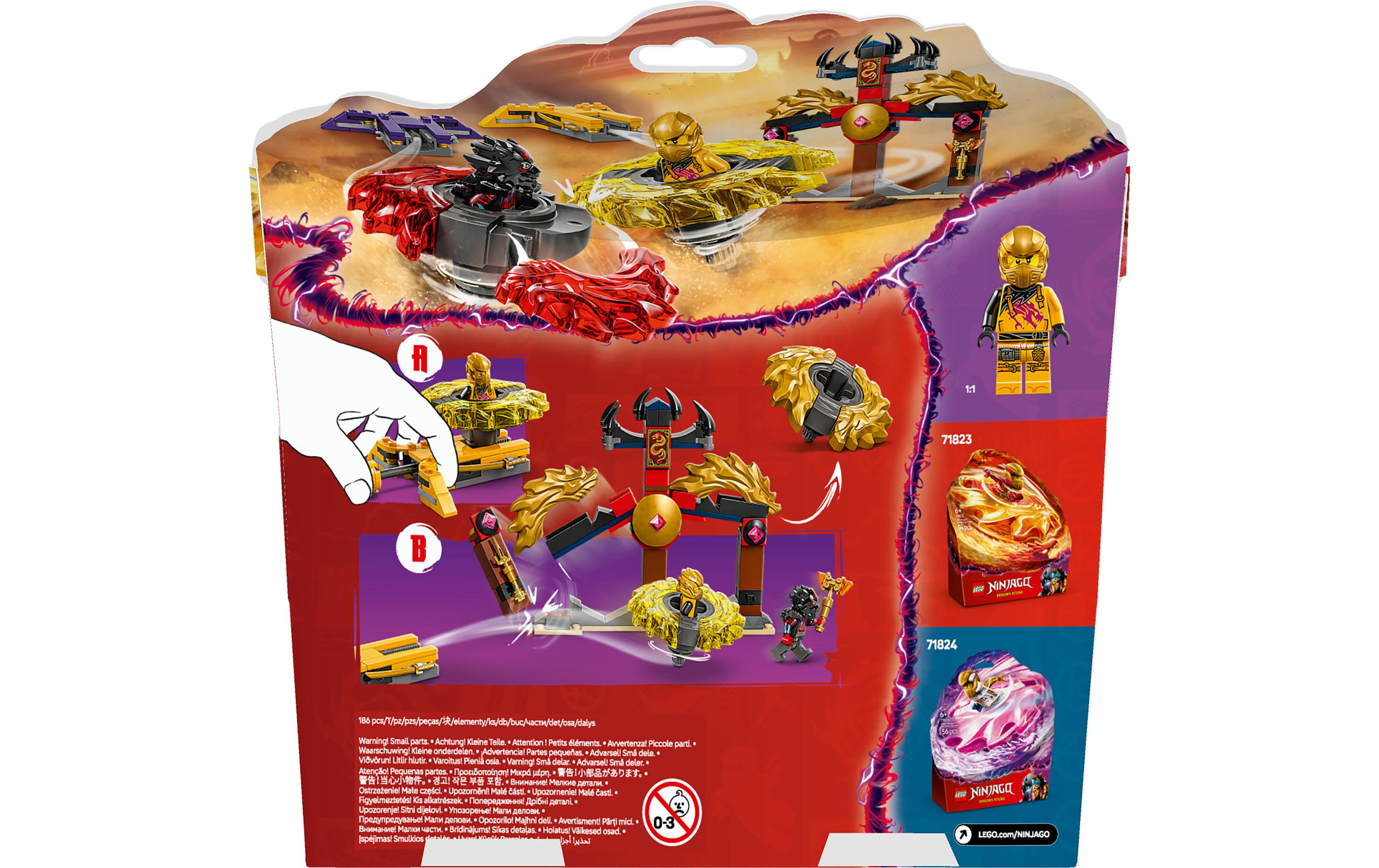 Ninjago Drachen-Spinjitzu Battle Pack 71826Spielset mit 2 Spinnern und 2 Minifiguren