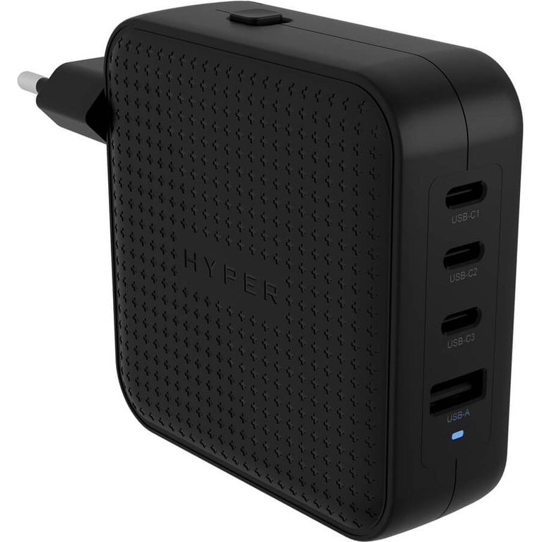 HYPER HJ1002BKWWGL chargeur d'appareils mobiles Ordinateur portable, Smartphone, Tablette Noir Secteur Charge rapide Intérieure