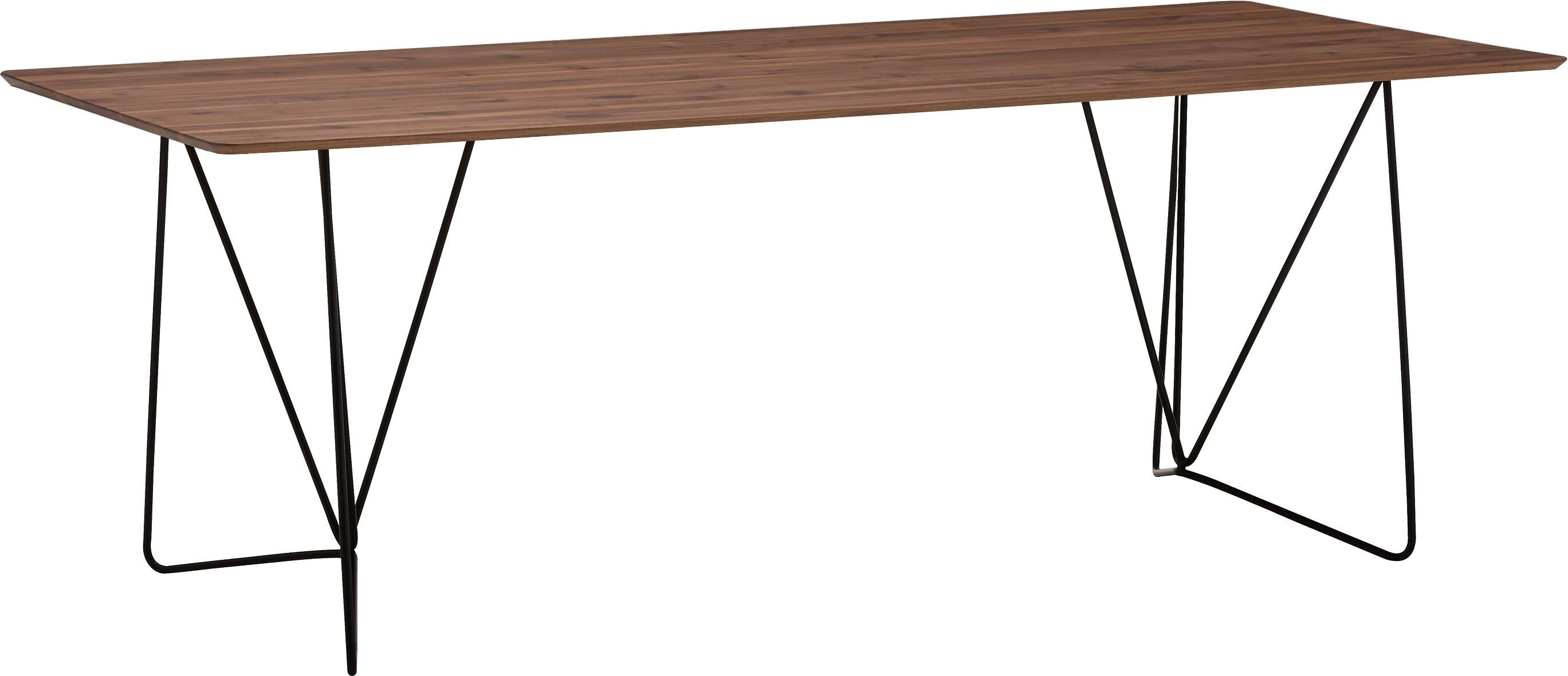 ELIANA Tisch - Nussbaum / B: 200.0 cm x T: 95.0 cm x H: 75.0 cm