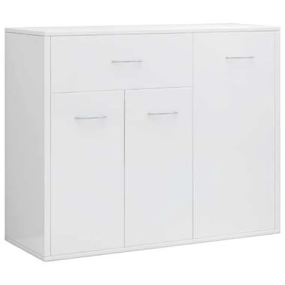 vidaXL - Dressoir - Wit - Bewerkt hout
