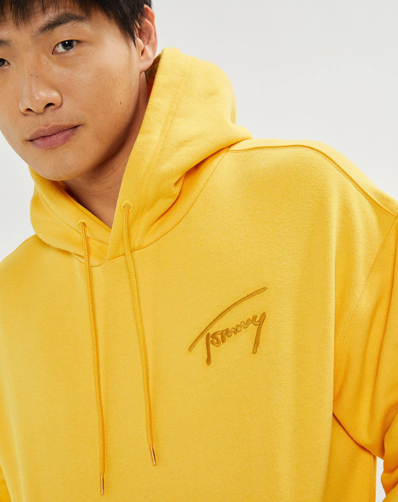 Tommy Jeans Sweat à capuche Signature jaune
