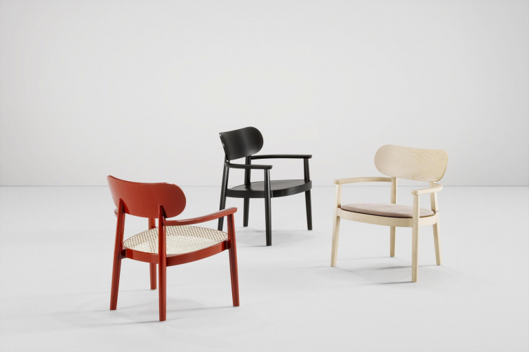 Thonet 119 F fauteuil zwart