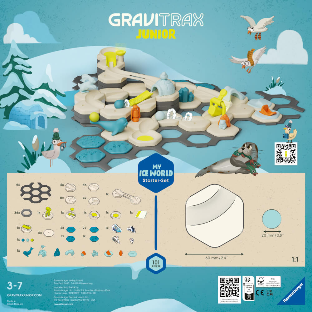 Ravensburger 27060 GraviTrax Junior Starter-Set L Ice GraviTrax