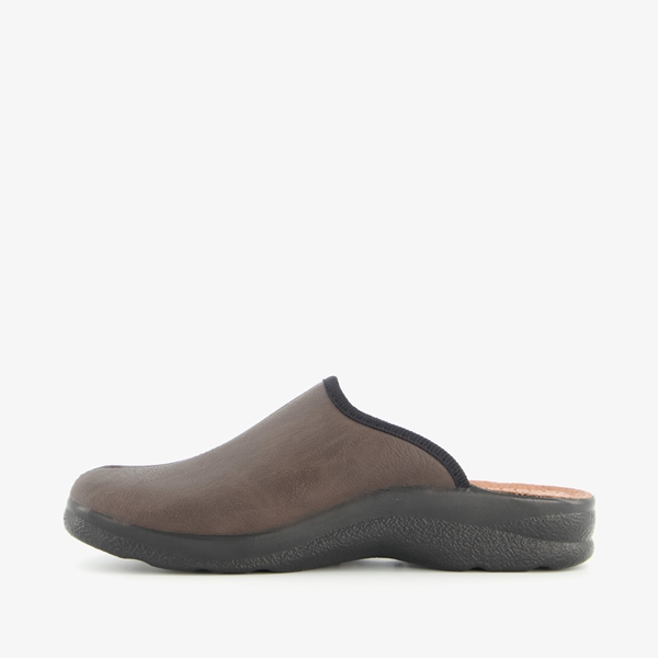 Fly Flot leren heren pantoffels bruin